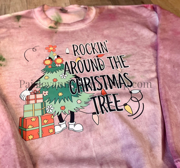 Rocking around the Christmas Tree size L sweatshirt ready to ship