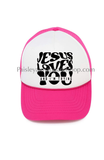 Jesus love you and I’m tryin trucker hat