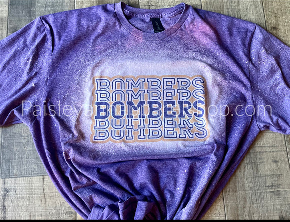 Bombers stacked font