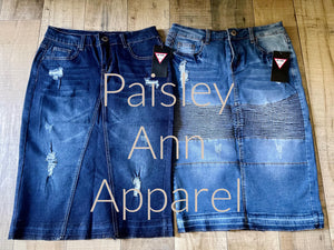 Dark Wash Denim skirt