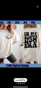In my bonus mom era front and back tee