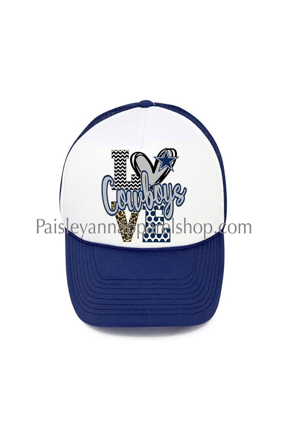 Cowboys love Dallas trucker hat