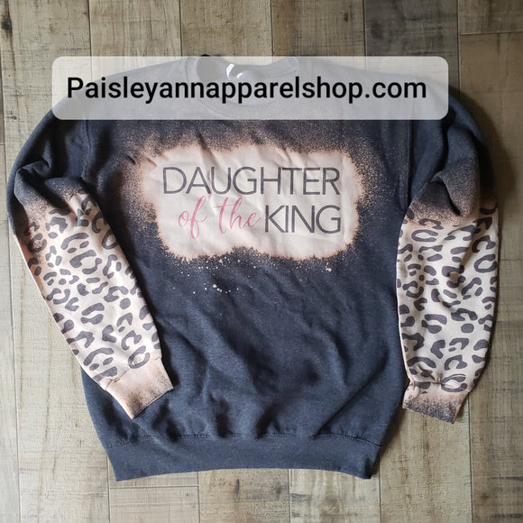 Daughter of the king with leopard arms sweatshirt