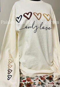 Only love hearts long sleeve