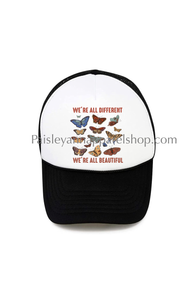 We’re all different we’re all beautiful trucker hat