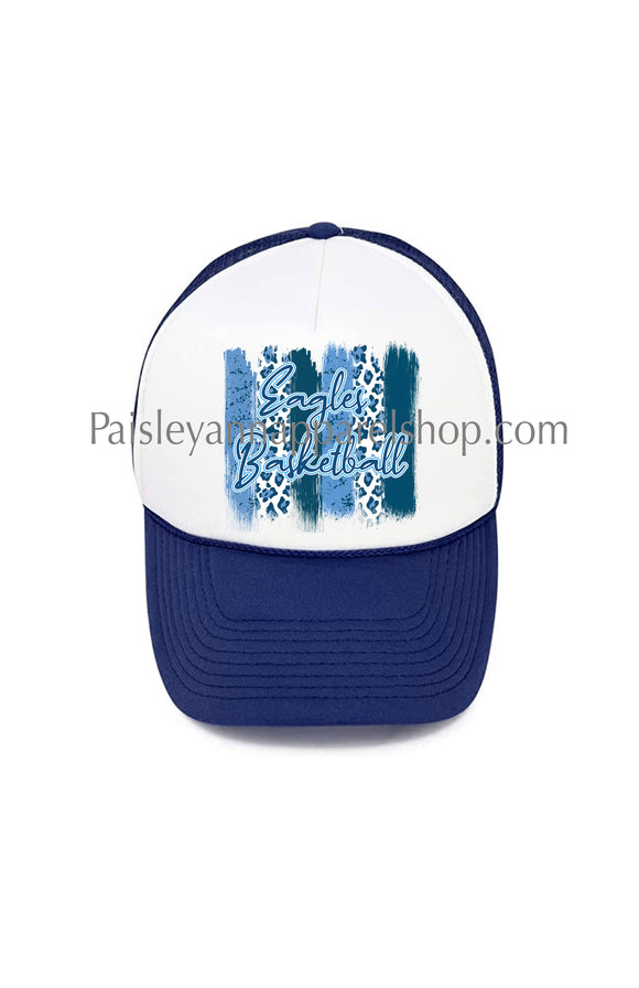 Eagles basketball trucker hat