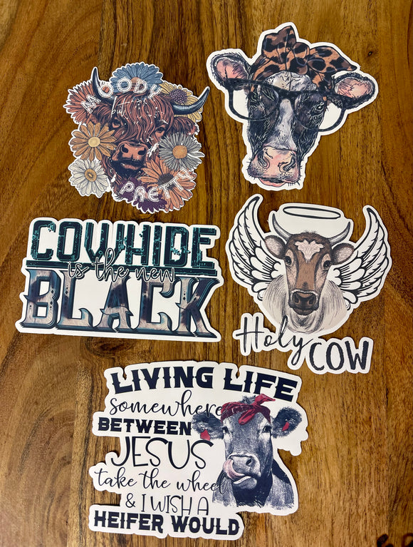 Cow sticker pack