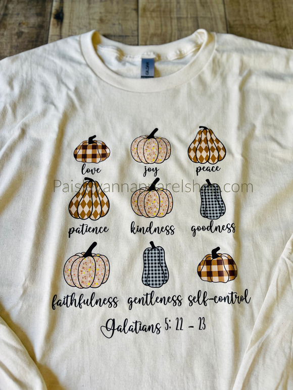 Fruits of the Spirit fall pumpkins