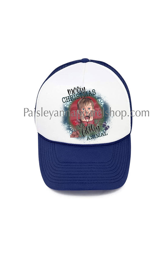Merry Christmas ya filthy animal trucker hat home alone