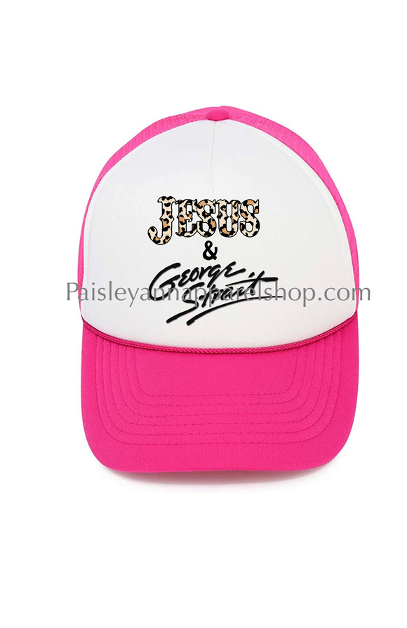 Jesus and George Strait trucker hat