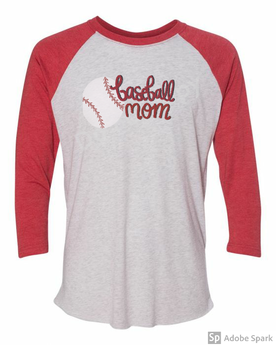 baseball mom raglan