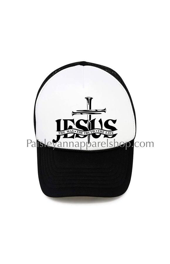 Jesus the way the truth the life trucker hat