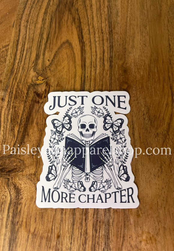 Just one more chapter sticker