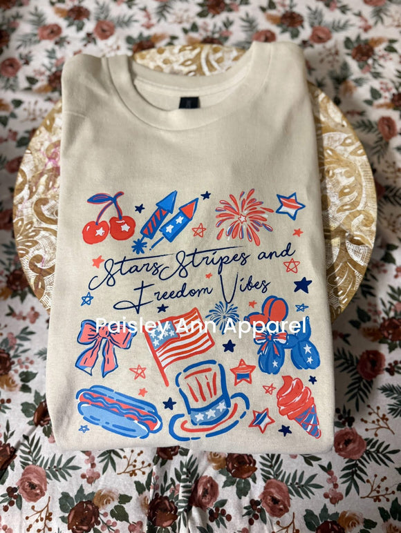 Stars stripes and freedom vibes