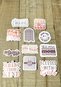 11 Girl mom stickers