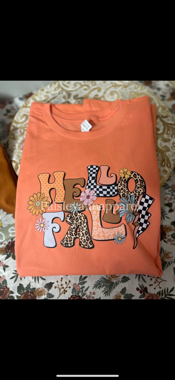 Hello fall size XL tee