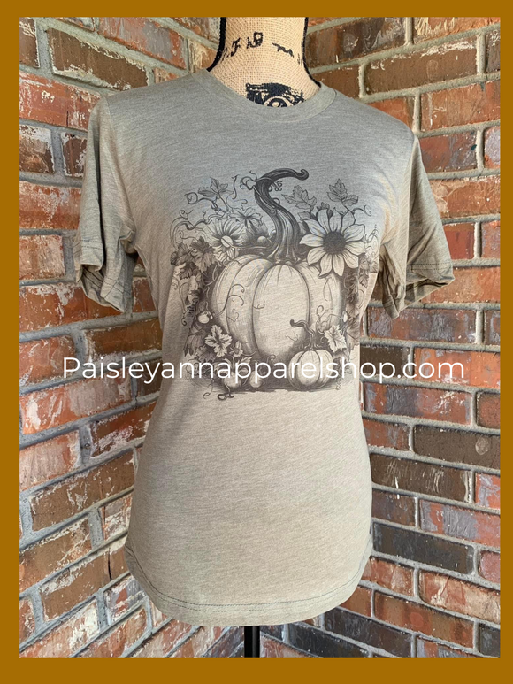 Pumpkin sunflower fall