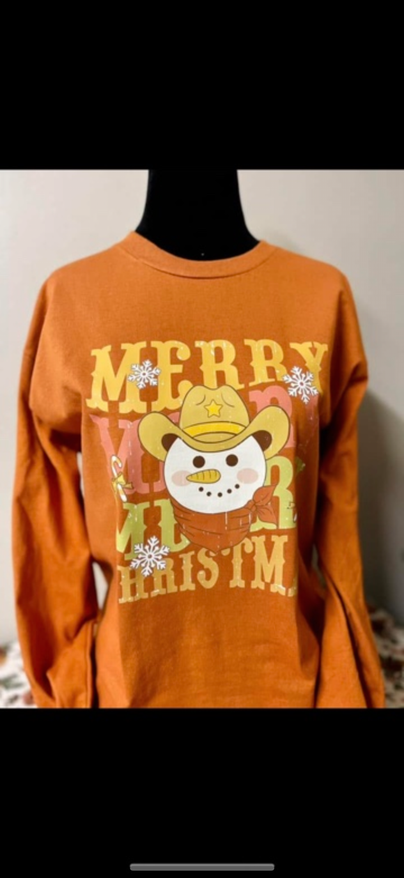 Merry Christmas long sleeve size M RTS