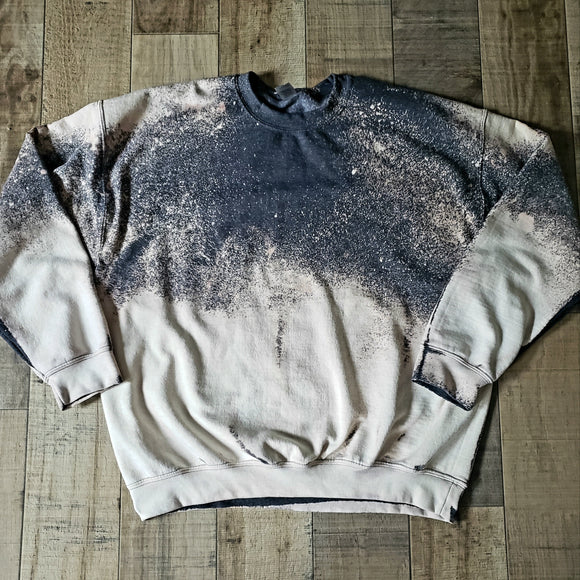 Distressed grey sweatshirt