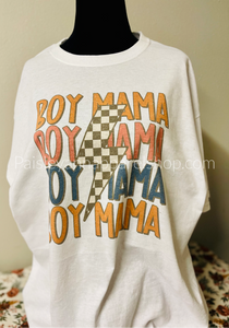Boy mama White Tee shirt