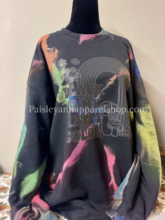 Black is my happy color sweatshirt