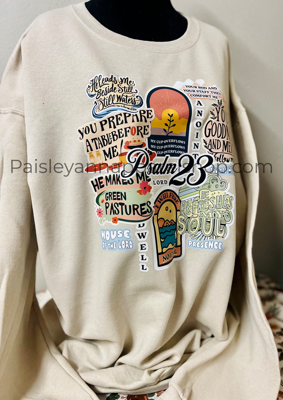 Psalms 23 sweatshirt