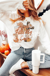 Jesus fills my cup sweatshirt