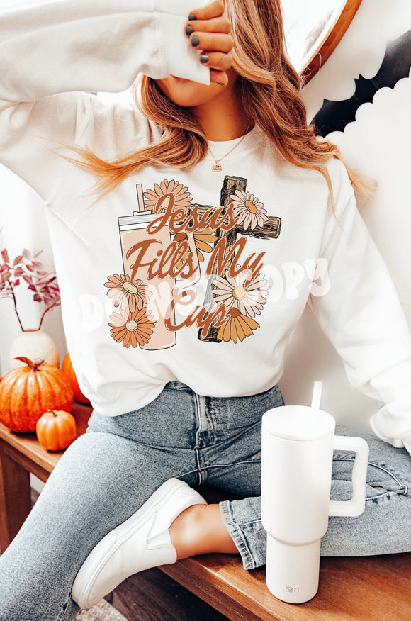 Jesus fills my cup sweatshirt
