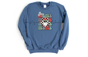Boy mama Santa retro sweatshirt