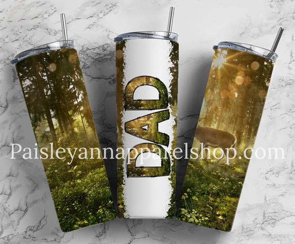Deer hunt dad 20 oz tumbler