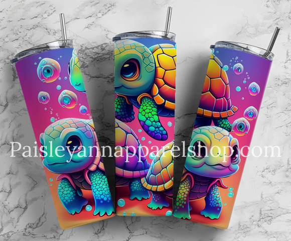 Lisa frank turtle 20 oz tumbler