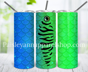 Fish lure 20 oz tumbler