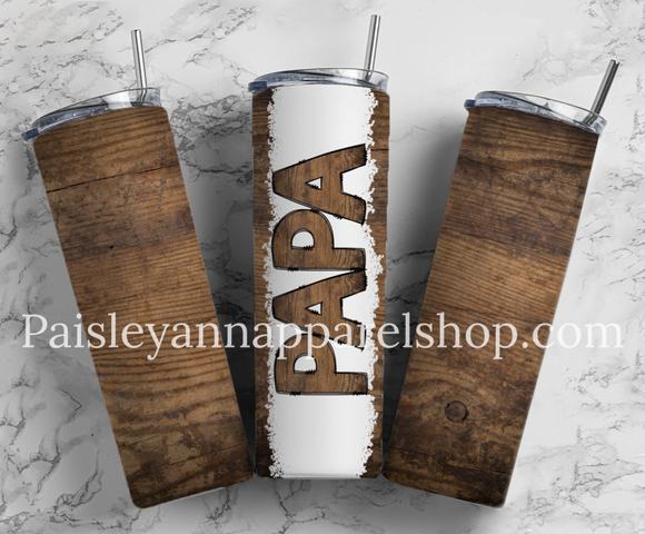 Wood papa 20 oz tumbler