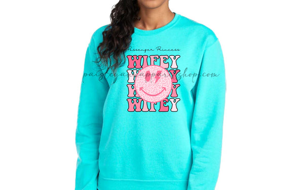 passenger princess wifey stacked sweatshirt