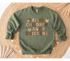 raisin children and chickens sweatshirt