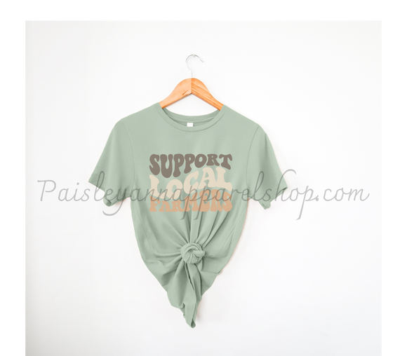 support local farmers retro sage