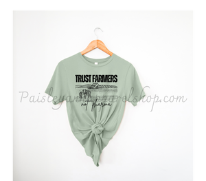 trust farmers not Pharma sage tee