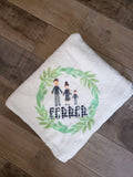 Family cream blanket