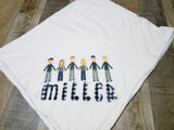 Family cream blanket