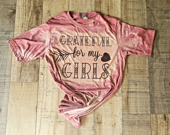 Grateful for my Girls girl mom tee