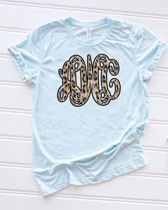 Leopard monogram