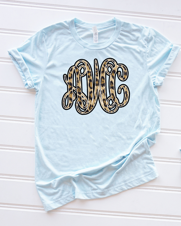 Leopard monogram