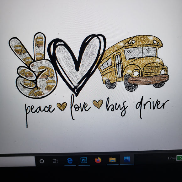 Peace love bus driver