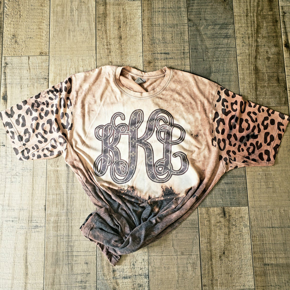 LV Monogram custom with leopard arms