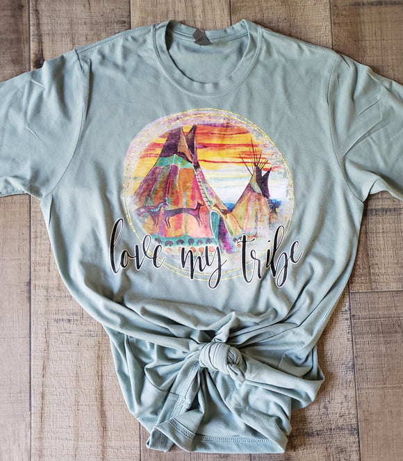 Love my tribe SCREEN PRINT T shirt