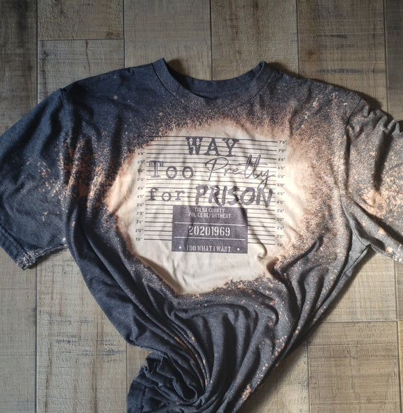 Way too pretty for prison charcoal distressed