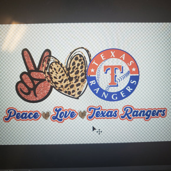 Peace love Texas Rangers