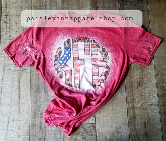 Flag and leopard MONOGRAM