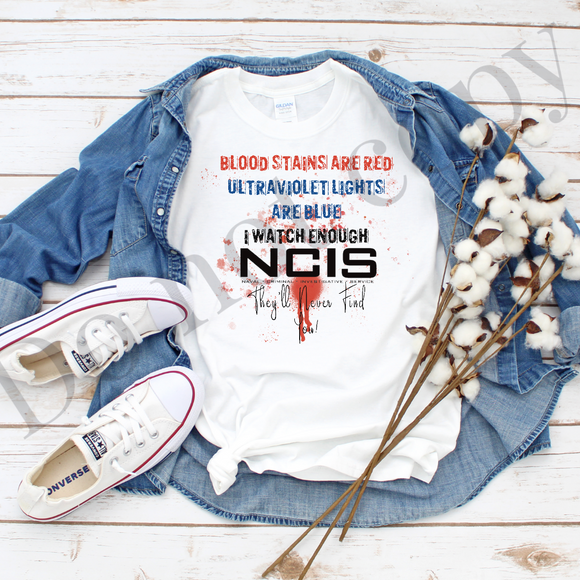 Blood stains red NCIS