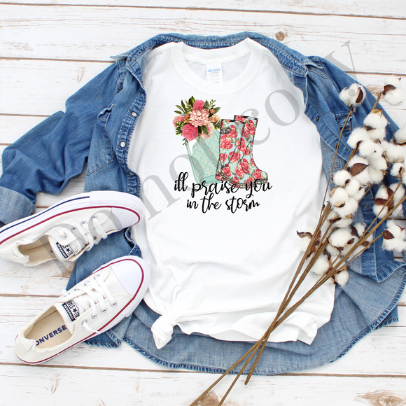 I will praise you in this storm White T shirt